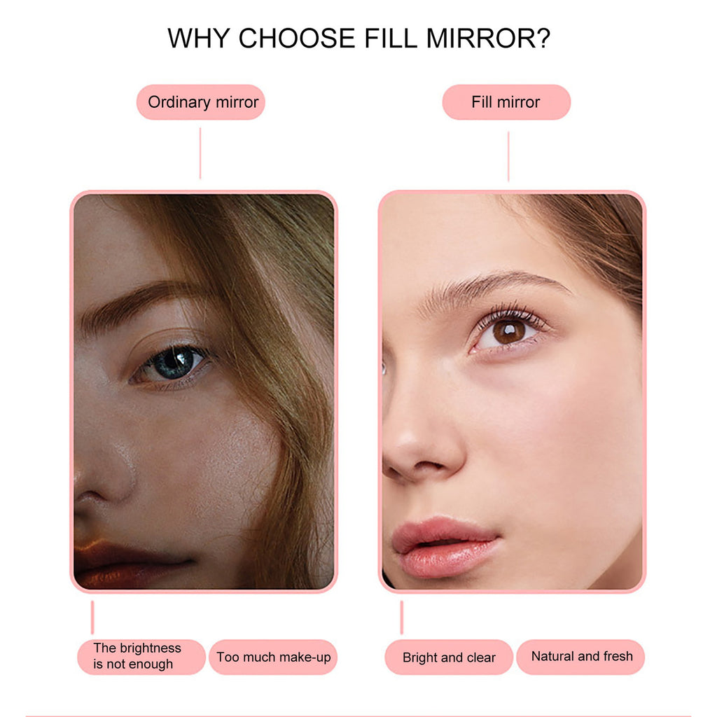 Zevuno LED Makeup Mirror Touch  Makeup Mirror Universal Car Sun Visor Mirror