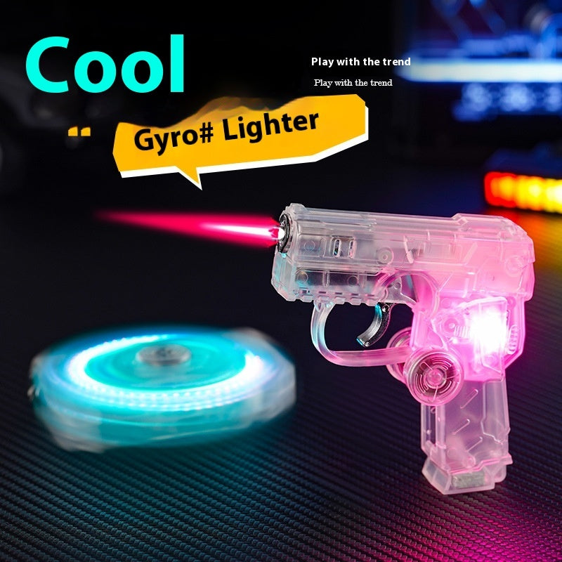 Zevuno Transparent Fingertip Gyro Luminous Lighter