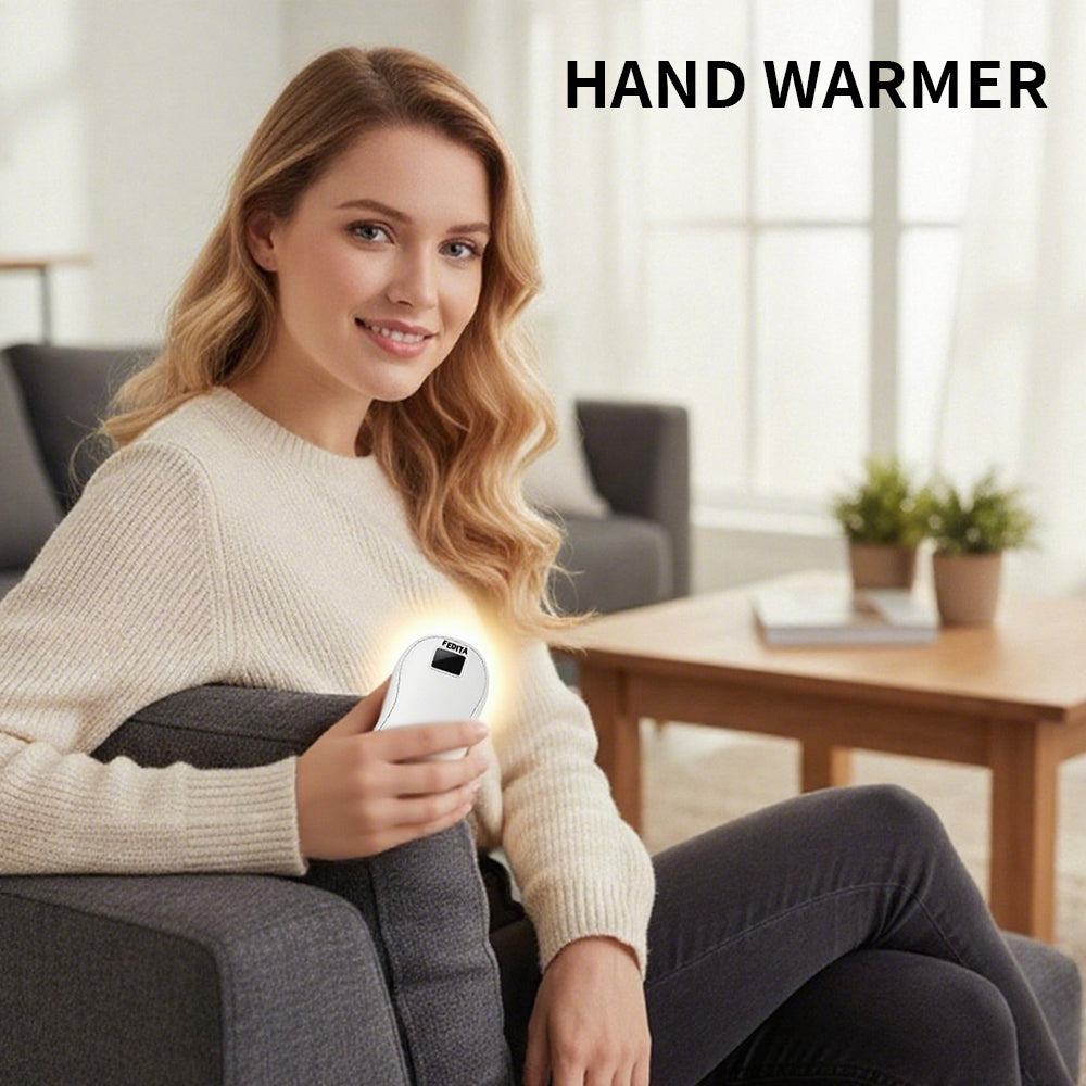 Zevuno Large Capacity Double-sided Heating Digital Display USB Charging Portable Hand Warmer
